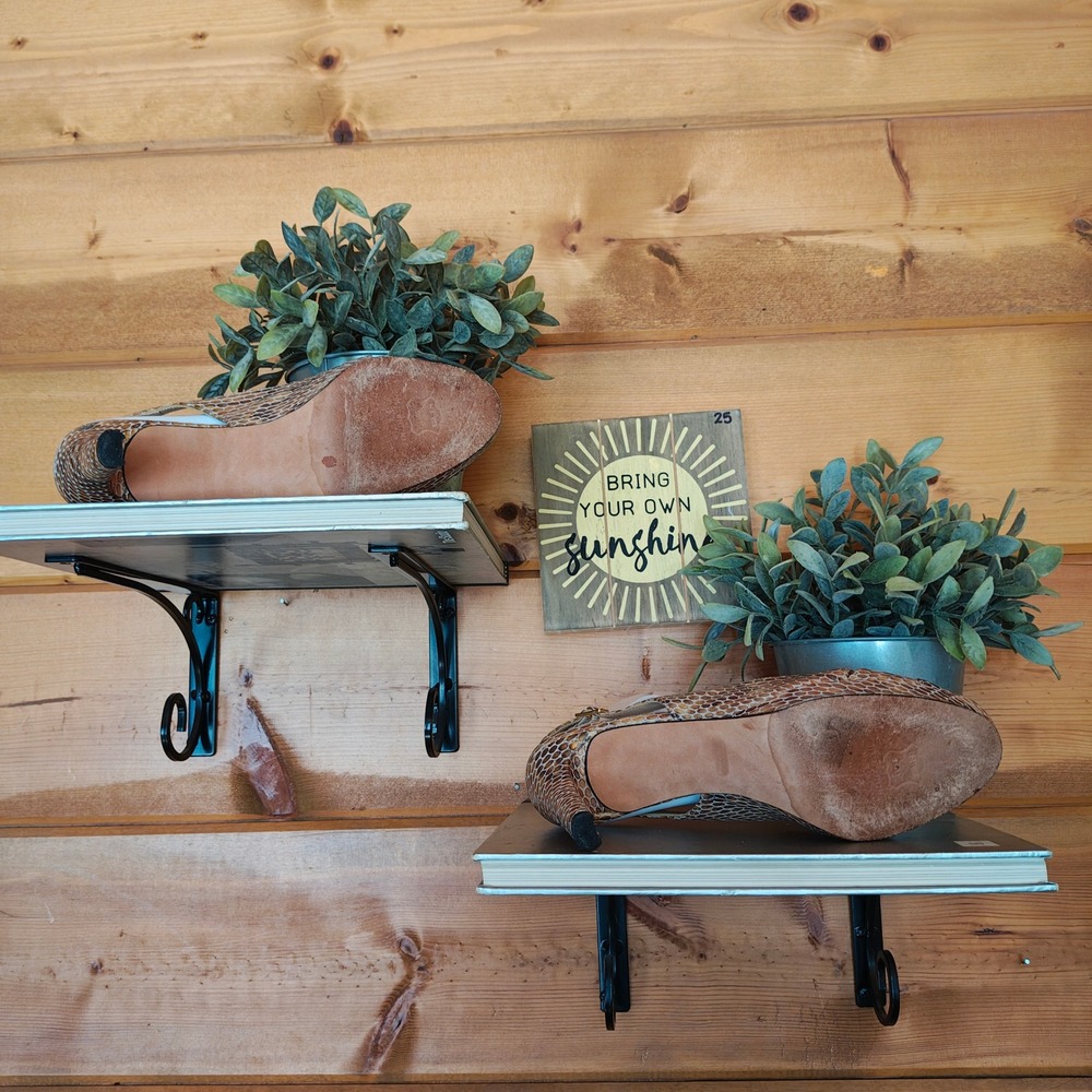 Stuart Weitzman Snake Python Patent Leather Heels… - image 8